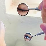MJW Dental Mirror with Stainless Steel Handle 4.72 in 1.96 in Mirror view 6