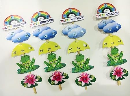 Kitty Partyy Monsoon Stick Tambola Tickets (Multicolour)