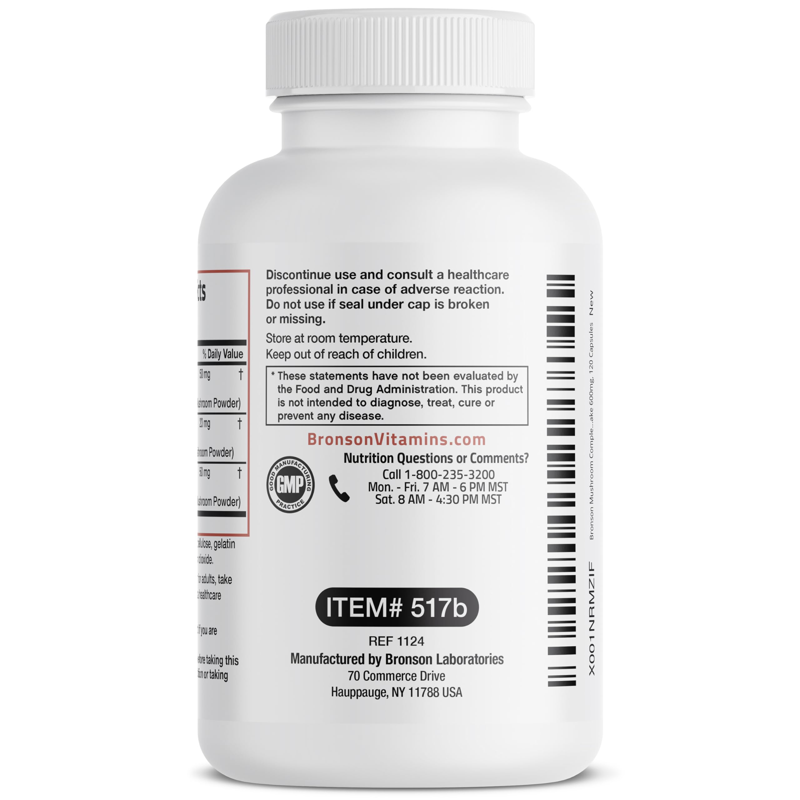 Triple Mushroom Complex - Maitake - Reishi - Shiitake - Powerful Antioxidant and Immune System Booster - Full Spectrum Mushroom Complex - 600 mg Capsules - 120 Count