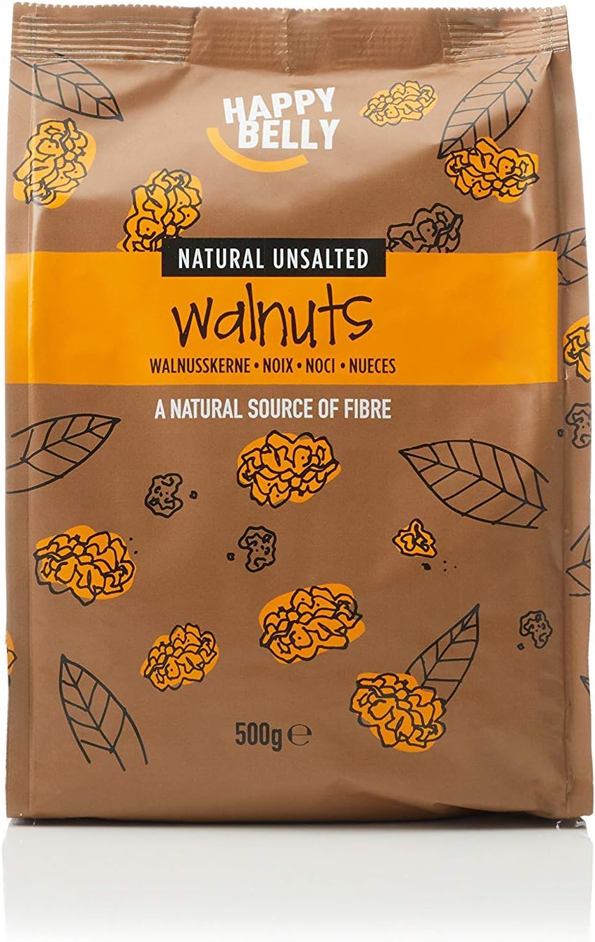 Happy Belly Light Halves Walnuts, 500g Amazon.co.uk Grocery