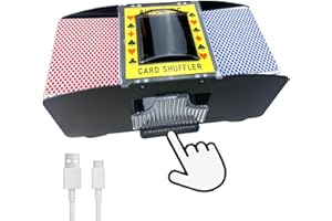 Card Shufflers USB/Battery Operated Casino Automatic Playing Cards Shuffler Electric Poker Shuffling Machine for UNO Card Gam