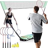 BAGAIL Portable Badminton Net Set - Storage Case