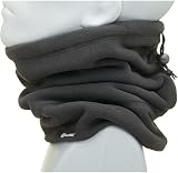 Blackrock HEAT Thermal Neck Warmer Snood Black Microfleece with Drawstring view 7