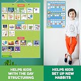QUOKKA Magnetic Chore Chart for Kids with 145 Reward Cards - Autism ADHD Visual view 6