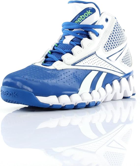 Reebok Men's Zig Pro Future Basketball Shoe, Buff Blue/White/Sushi