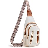 FALAN MULE Crossbody Bags for Women Trendy Leather Sling Chest Bag Fanny Packs for Women