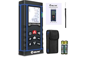 Laser Measure 60M, BOLTHO Laser Distance Meter 196FT with Electronic Level, Portable High Precision, Measure Distance, Area a