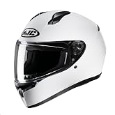 HJC C10 Solid Full Face Motorcycle Helmet (White, XX-Large)