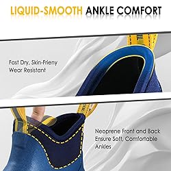 Kalkal Men's Deck Boots, Waterproof Fishing Rain