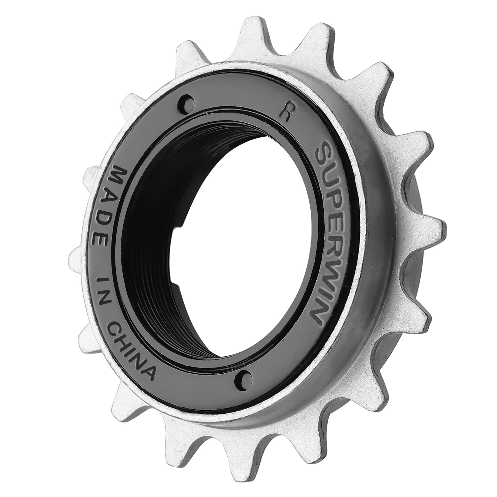 Hycline Single Speed Bicycle Freewheel 16T, Bike Freewheel - BLACK-SILVER
