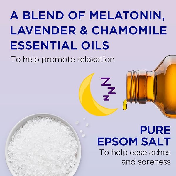 DR TEAL’S FOAMING BATH WITH PURE EPSOM SALT SLEEP BATH WITH MELATONIN & ESSENTIAL OILS 34 FL OZ