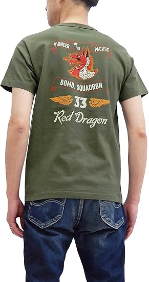 Amazon バズリクソンズ Buzz Rickson Tシャツ Br レッドドラゴンズ Buzz Rickson 東洋 メンズ ミリタリー 半袖tee Tシャツ カットソー 通販