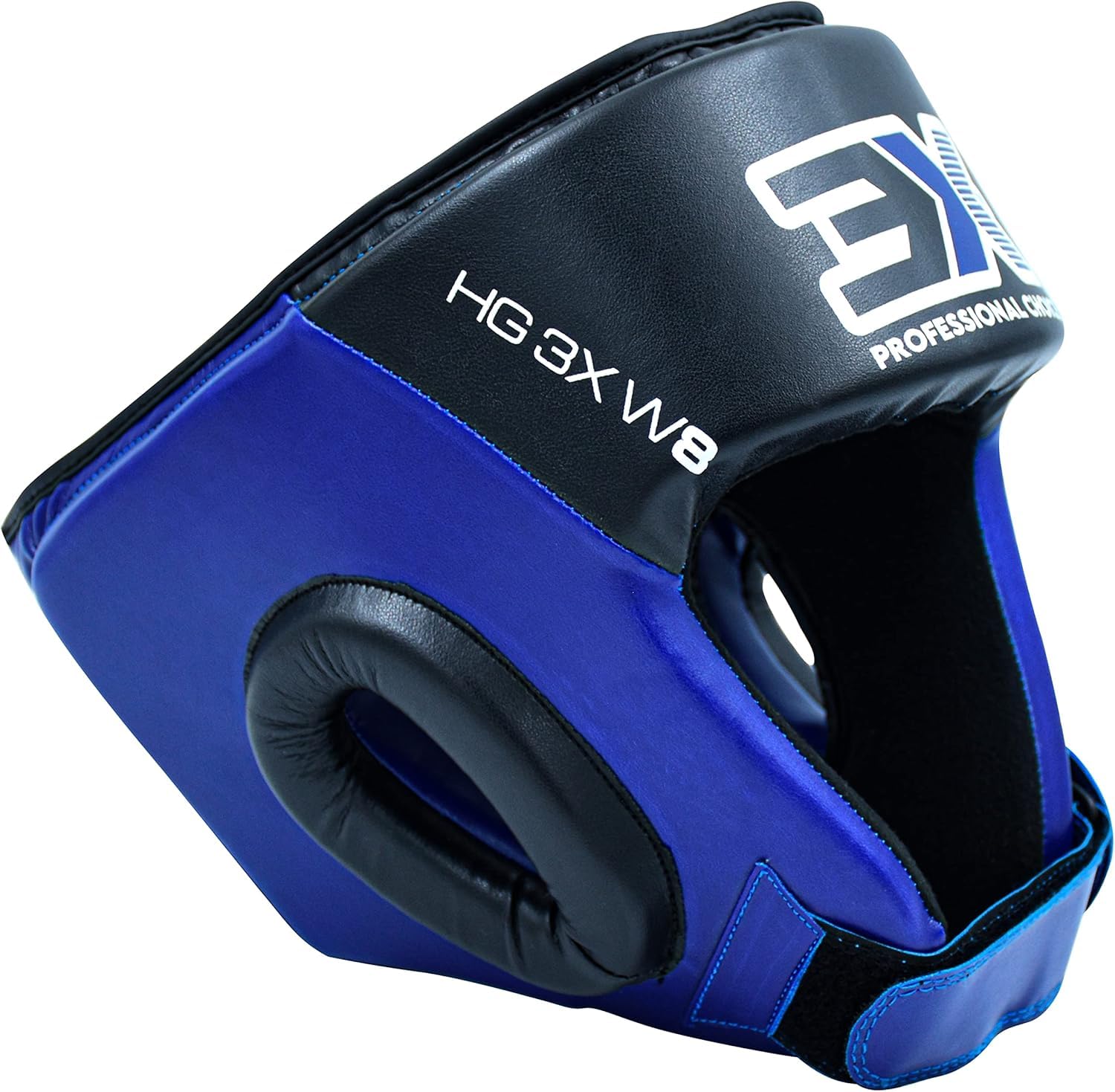 3X Sports Headguard for Boxing, Adjustable Head guard for Sparring, Muay Thai, Karate, Taekwondo Forehead, Cheeks & Ear Protection