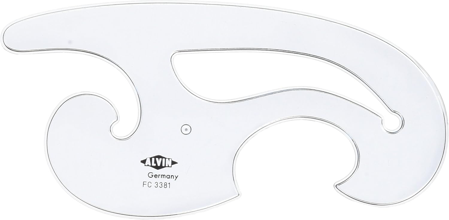 Alvin, French Curve Ruler, Drafting Drawing Measuring Tool - 6.5-inches