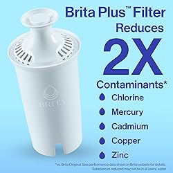 Brita Plus Water Filter, BPA-Free, High-Density