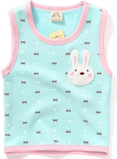 Amazon Mamastreet 春秋 キッズ 子ども ベスト 半袖 かわいいキャラクター 女の子 ブルー うさぎ リボン 100cn 150cm 1cm ベスト 通販