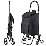 VEVOR Stair Climber Folding Shopping, 36L Grocery
