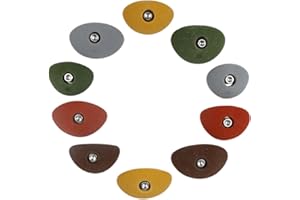 ATOMIK CLIMBING HOLDS Atomik Rock Climbing Holds Set of 10 Bolt-On Oval Crimps Style 1 in Assorted Earth Tones