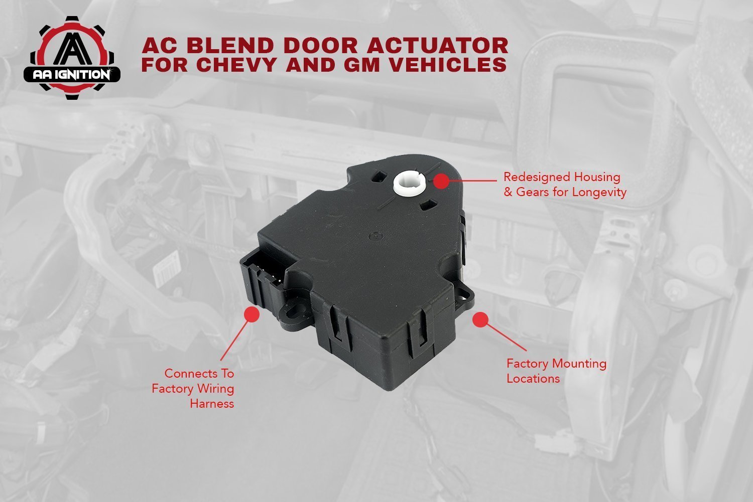 Amazon.com: AC Rear Blend Door, Temperature, Defrost Actuator - Replaces#  52402611, 15-72972, 89018375, 16164972, 604-111 - Fits Chevy Tahoe,  Chevrolet ...