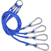 A1FISHER 4 Arm Crab Trap Harness with Metal Hooks for Sailing Fishing | Heavy Duty Hooks, Crab Trap Rope, Crab Pot Line Harness, Crabbing Gear, Saltwater, Fits Most Crab Shrimp Traps, beginners