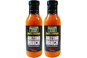 Quaker Steak and Lube Arizona Ranch Wing Sauce 2 PACK - 2 12 Ounce Bottles of Quaker Steak & Lube Arizona Ranch Sauce