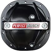 Proform 69501 Black Aluminum Differential Cover with Perfect Launch Logo and 8.8" Bearing Cap Stabilizer Bolts for Ford