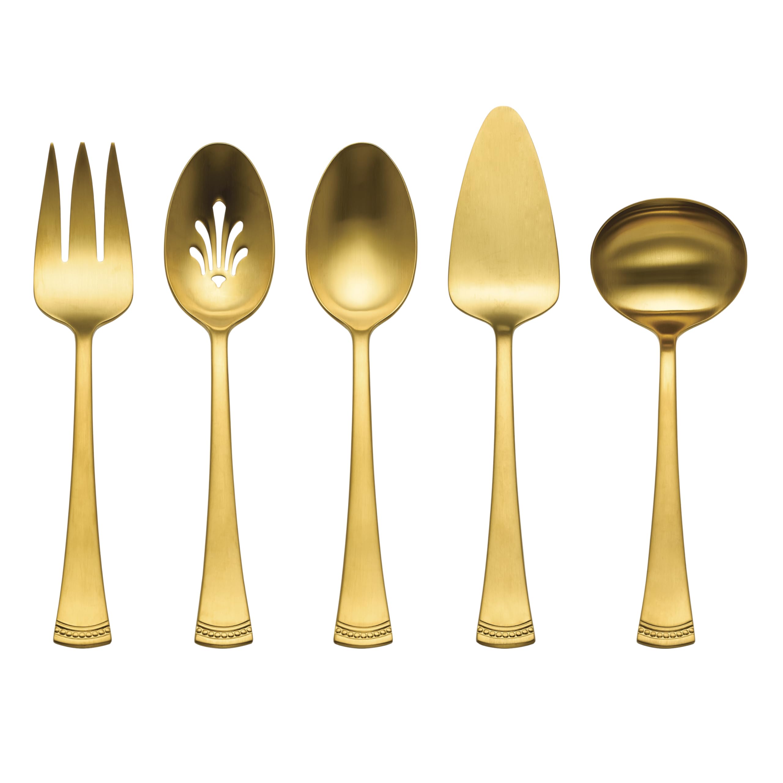 Lenox 897917 Portola Satin Gold 5-Piece Hostess Set Image