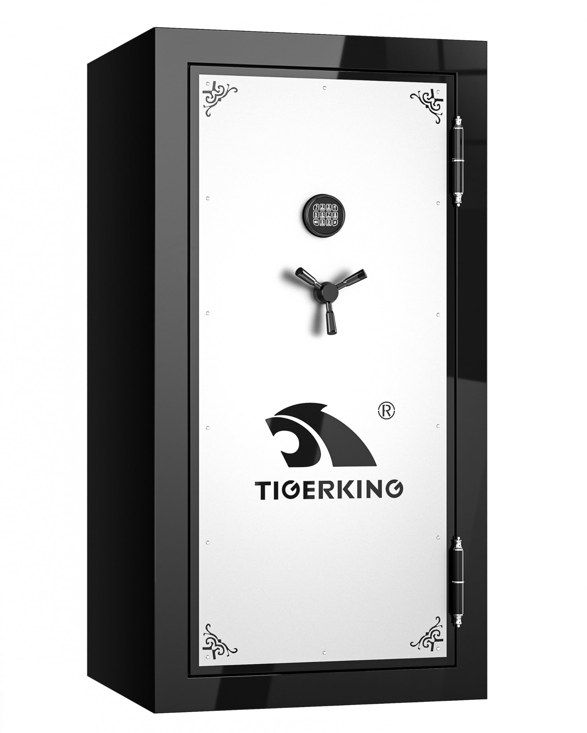 Photo 1 of Tigerking  Safe for Rifles and Pistols, 45-Min 1200°F Fire Protection, 40 Long Guns, Heavy-Duty Steel Gun Cabinet, Modular Shelves & Racks, Door Organizer, 428 lbs, 59.1"H x 30.7"W x 27.0"D (factory sealed)