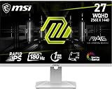 MSI MAG 274QRFW 27 Inch WQHD Gaming Monitor 180 Hz 1 ms GtG