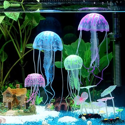 Amazon Com Uniclife Glowing Jellyfish Ornament Decoration Set