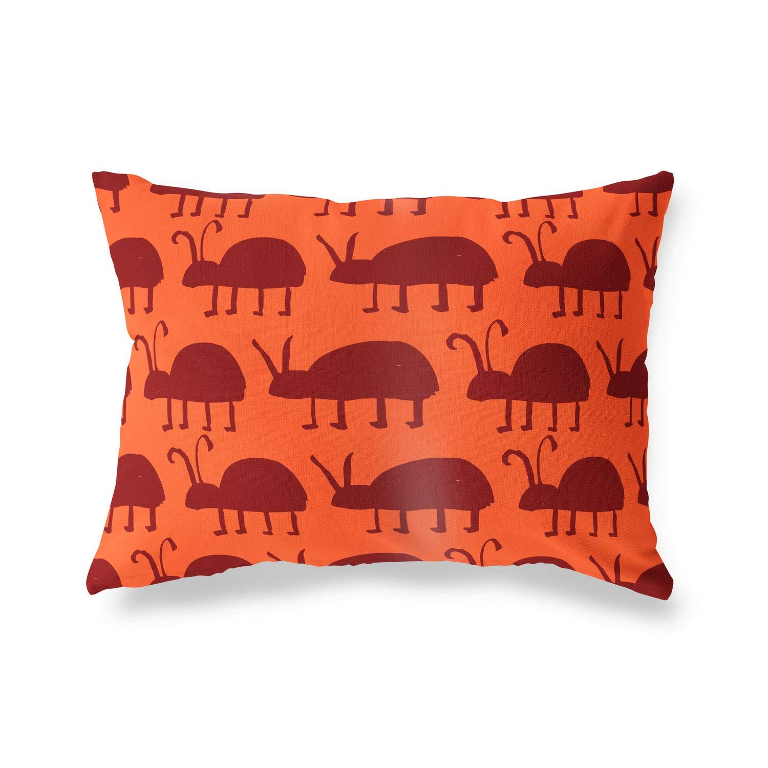 BonaMaison Decorative Cushion Cover, Orange Bordeux Throw Pillow Covers, Home Decorative Pillowcases for Livingroom, Sofa, Bedroom, Size: 45X60 Cm - Designed and Manufactured in Turkey