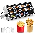 Relaxweex 1 Pcs 8-Channel Digital Kitchen Timers Commercial Kitchen Timers for Cooking Large Digital Restaurant Loud Alarm Cooking Reminder for Food