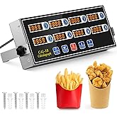 Relaxweex 1 Pack Commercial Digital Kitchen Timer for Cooking, 8 Channel | Loud Alarm, Large Lcd Display, Multi-timer for Fast Food Chain Branches, Professional Cake Bakeries &amp; Hotel Breakfast Station