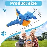Acehome Squeaky Elephant Dog Toy Plush Chew Toy No Stuffing Interactive view 2