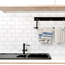 100-Piece White Marble Thick PVC Peel and Stick