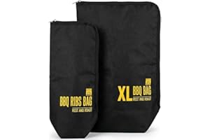 Babilonia BBQ Blanket for Resting Meat 21" x 15" x 8" & Ribs Bag 18" x 8" x 4.5", Insulated Meat Resting Bag, 5-Layer Heat-Re