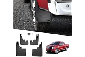 FIILINES Mud Flaps for Ford F-150 2021-2025 2026 (Only Fit Trucks Without Fender Flares), Ford F150 Accessories 2025 All Weat