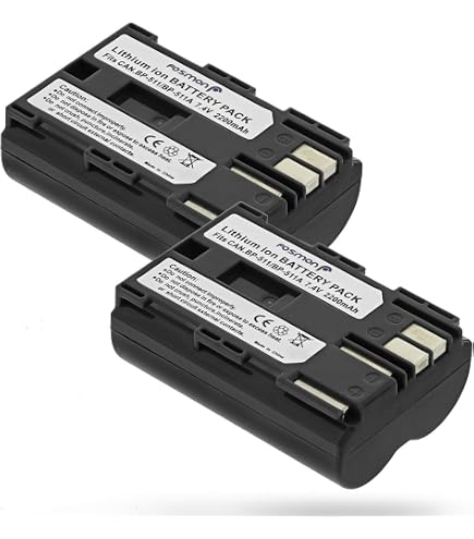 Vhbw Batterie 2800mAh 7.2V Pour Canon BP-512, BP-514, BP-522, BP-511, BP-535 – Remplacement Puissant Caméscope