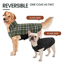 Kuoser Warm Dog Coat, Waterproof Dog Jacket for