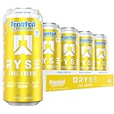 RYSE Fuel Energy Drink - Frosted Lemonade - Sugar Free - 200mg Natural Caffeine, New Formula to Supports Cognitive Health & Improves Focus - No Artificial Colors - 16 fl oz Cans (12-Pack)