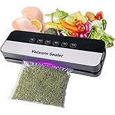 SPEHKAOO Vacuum Sealer for Food with 30 Vacuum Sealer Bags,Dry/Moist Compact Full Automatic Food Sealer, Precision Suction Power 6-in-1