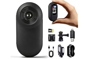 Frelisty Mini Body Camera with 32GB, Thumb Size Action Camera, Body Cameras with Audio and Video Recording, Multi-Function Bo