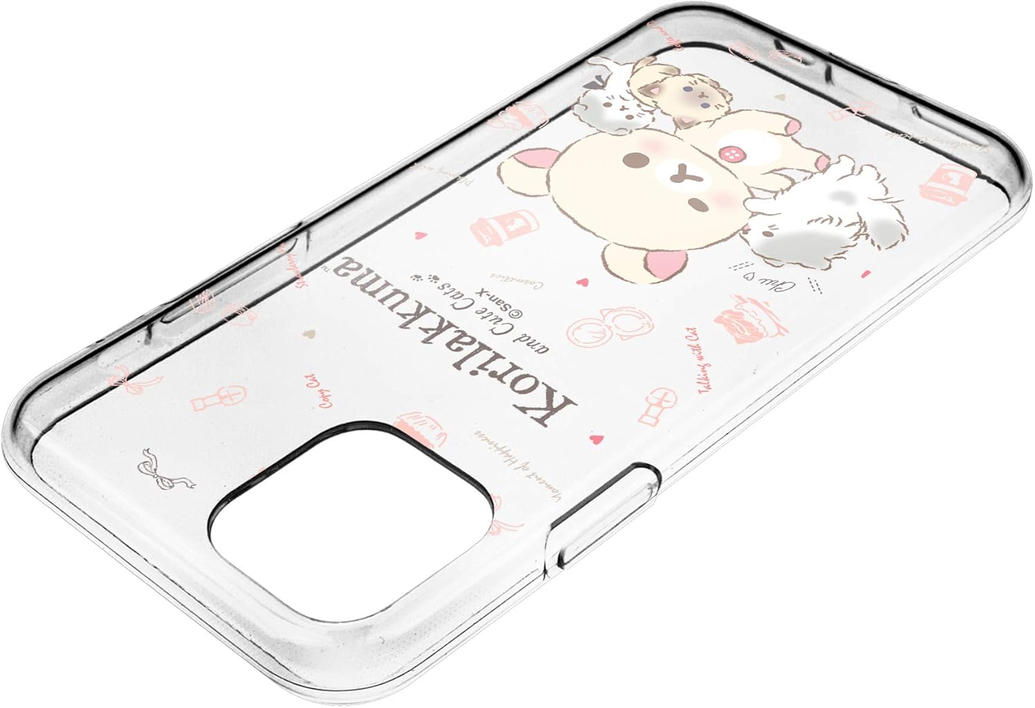 Amazon Com Compatible With Iphone 12 Mini Case 5 4inch Rilakkuma Clear Tpu Cute Soft Jelly Cover Korilakkuma Cat