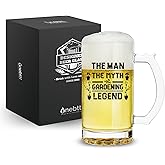 Onebttl Gifts for Plant Lovers - Legend Beer Mug 17oz (500ml) - Beer Glass Plant Lover Gifts for Father's Day, Christmas, Thanksgiving