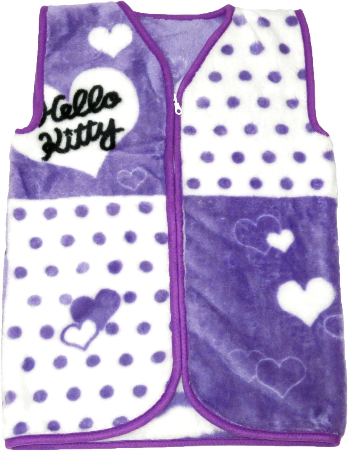Amazon Co Jp ハロー キティ マイヤー スリーパー フリース ベスト あぶらとり 紙 付き パープル スポーツ アウトドア