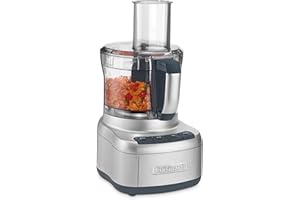 Cuisinart Elemental 8-Cup (2L) Food Processor with Attachments, 350W, Silver (FP-8SVEC)