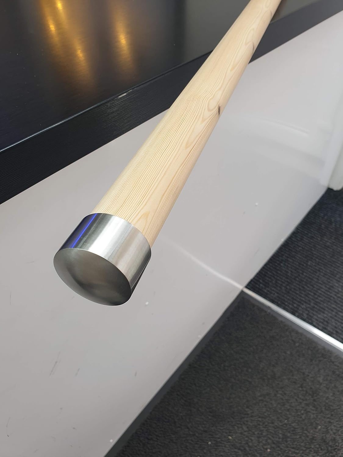 HIGH QUALTY Brush Nickel Stainless Steel Handrail End Caps 45mm Stair