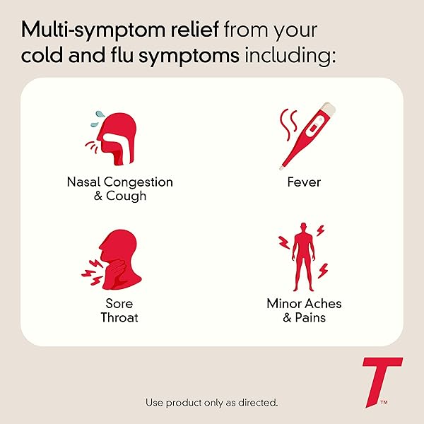 TYLENOL COLD + FLU SEVERE MEDICINE CAPLETS FOR FEVER, PAIN, COUGH & CONGESTION, 24 CT.