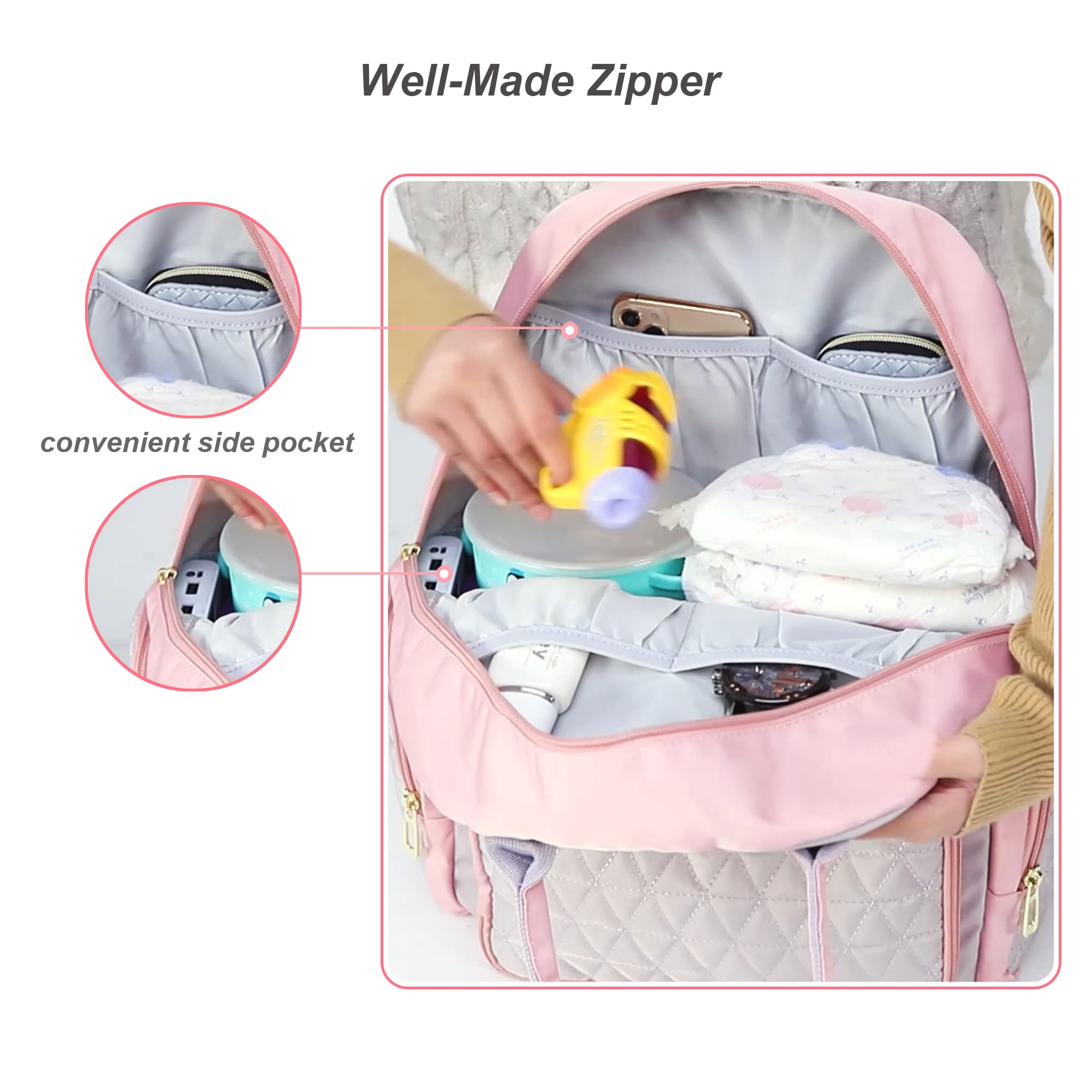 Diaper Bag Backpack Pink Baby Show Gifts For Girl Newborn Must Haves For Hospital
