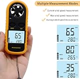 RUZIZAO Handheld Anemometer Digital Wind Speed Meter with Backlit LCD view 5